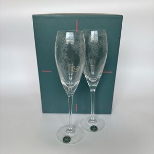 Lenox Wedding Promises Etched Champagne Glasses Flutes 9 7/8”